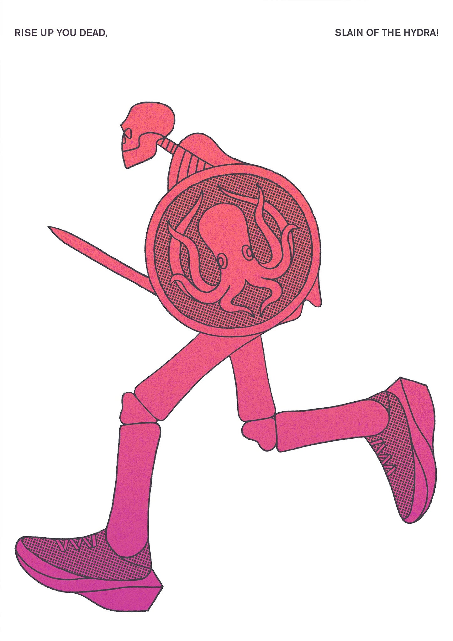 Running Poster: 'Tooth of the Hydra' by Adrian Johnson.