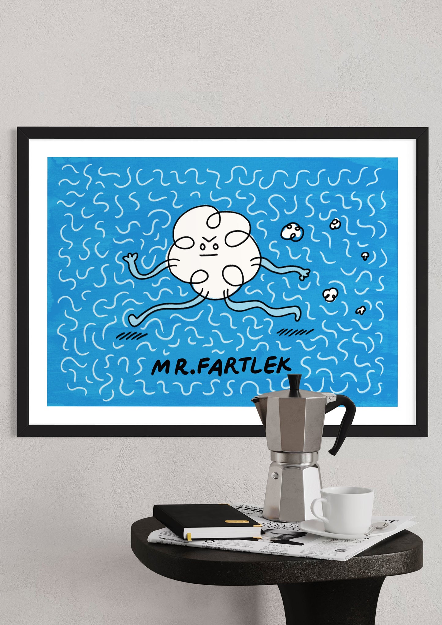 Running Poster: 'Mr Fartlek' by Dom del Torto.