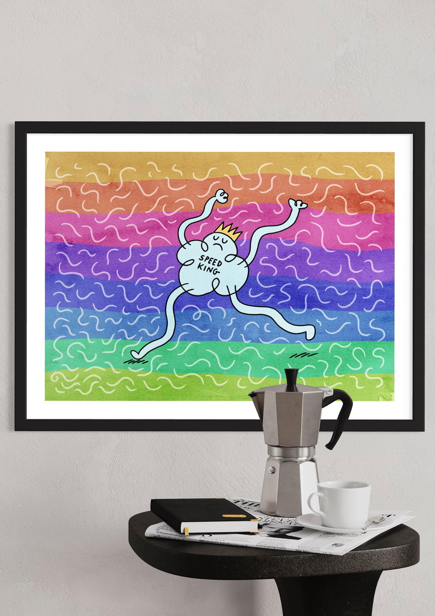 Running Poster: 'Speed King' by Dom del Torto.