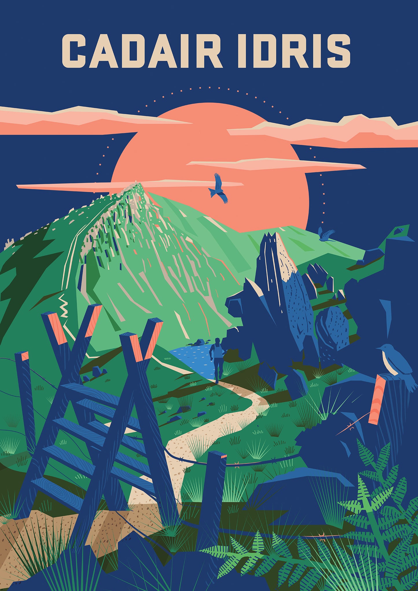 Running Poster: 'Cadair Idris' by Steffan Macmillan.