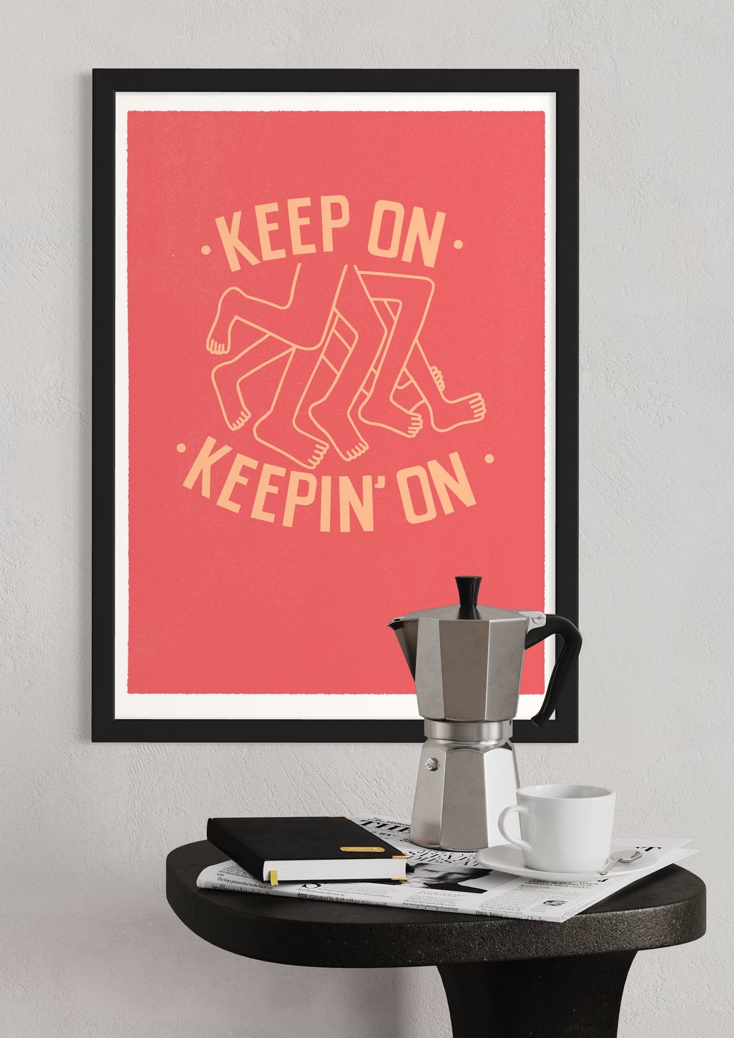 Running Poster: 'Keep On Keeping On' by Marcus Walters.