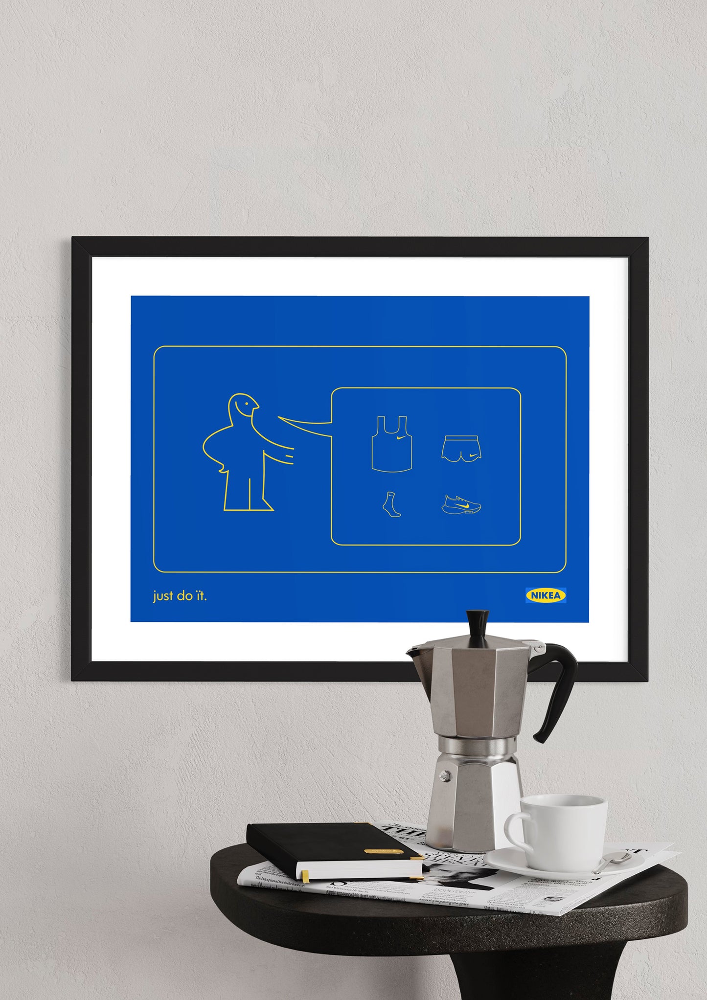 Running Poster: 'Nikea' by Lewis Greaves.