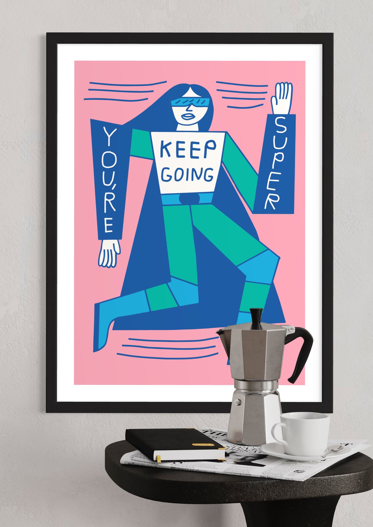 Running Poster: 'Superwoman Runner' by Marcus Oakley.