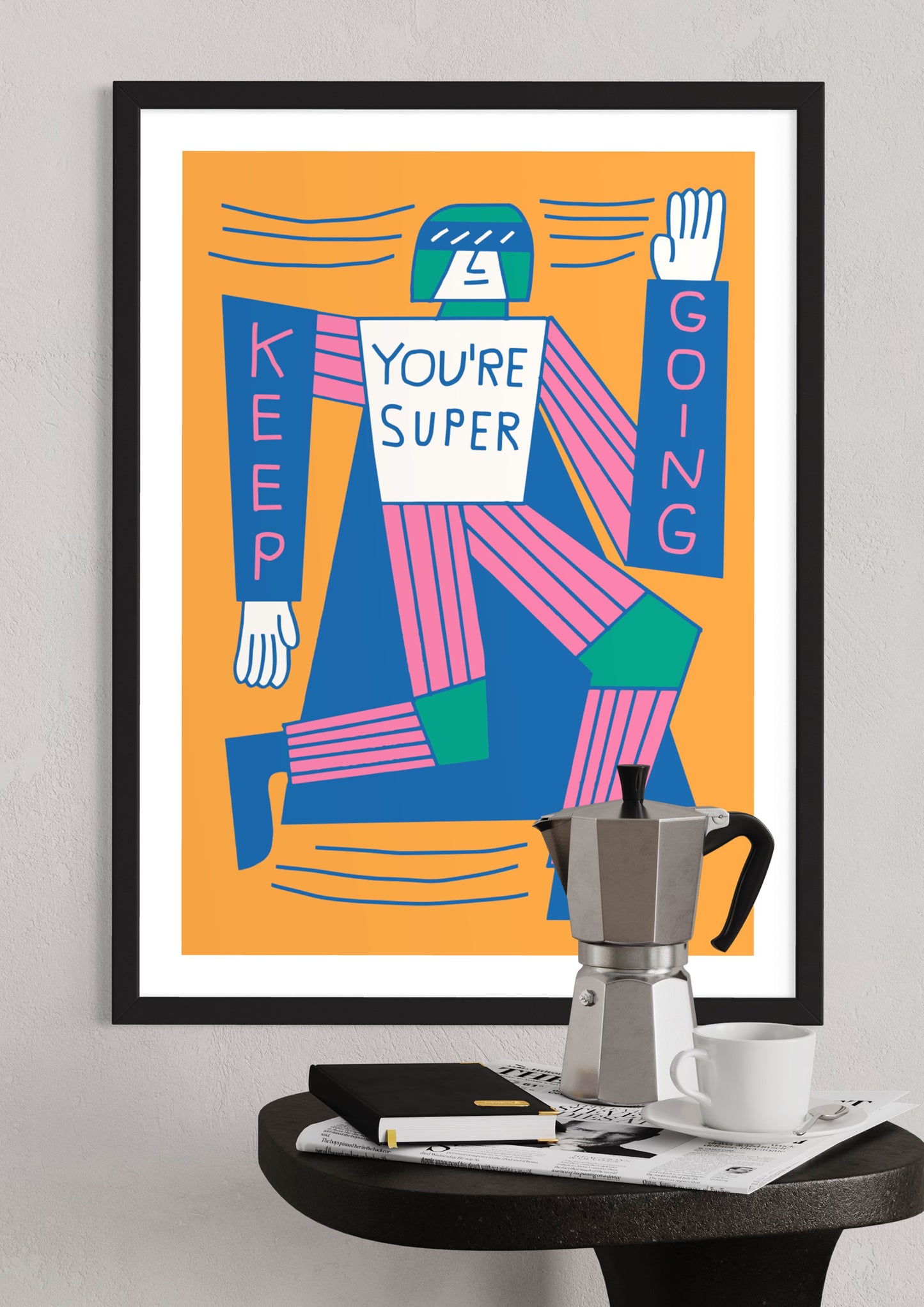 Running Poster: 'Superman Runner' by Marcus Oakley.