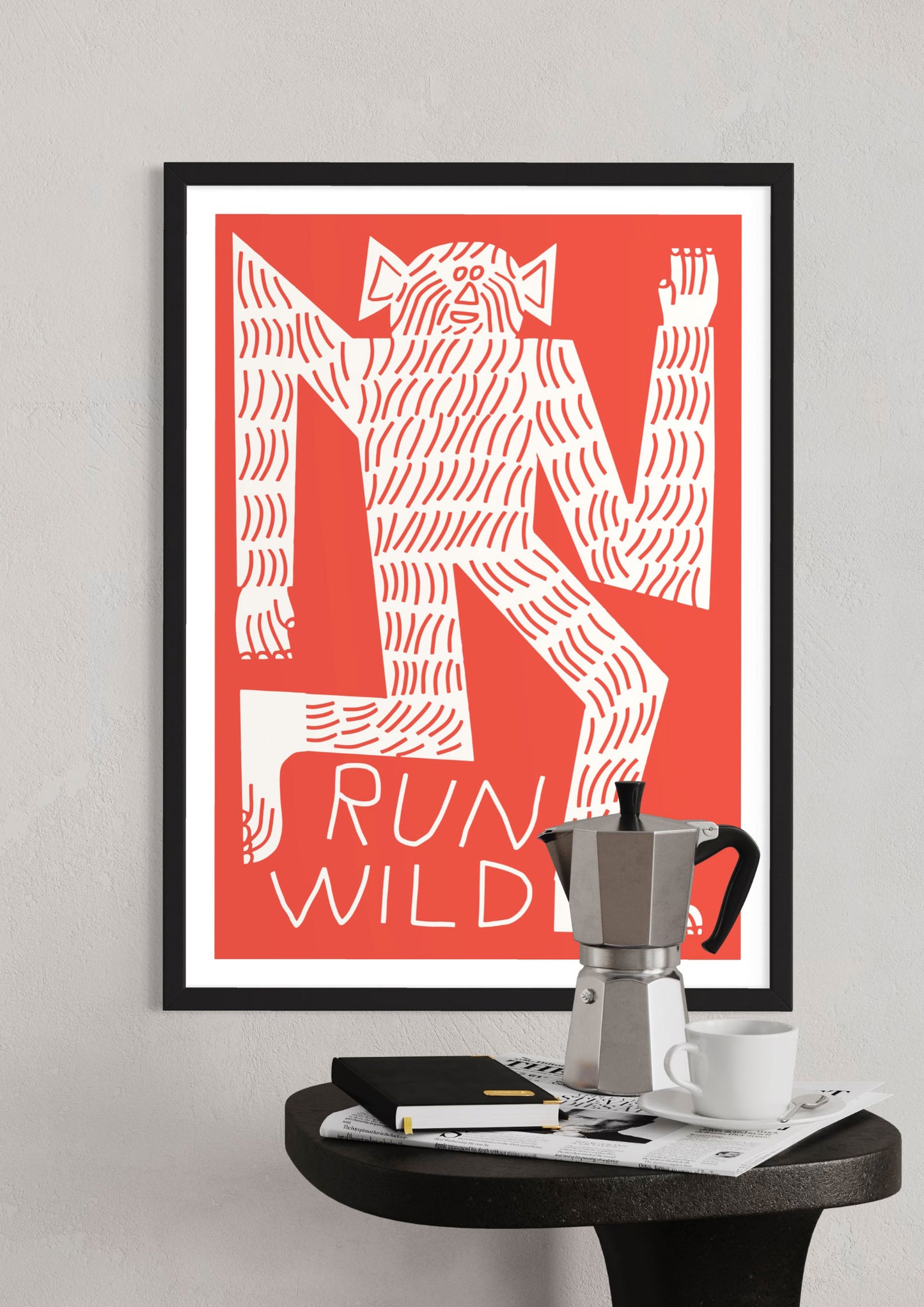 Running Poster: 'Run Wild' by Marcus Oakley.