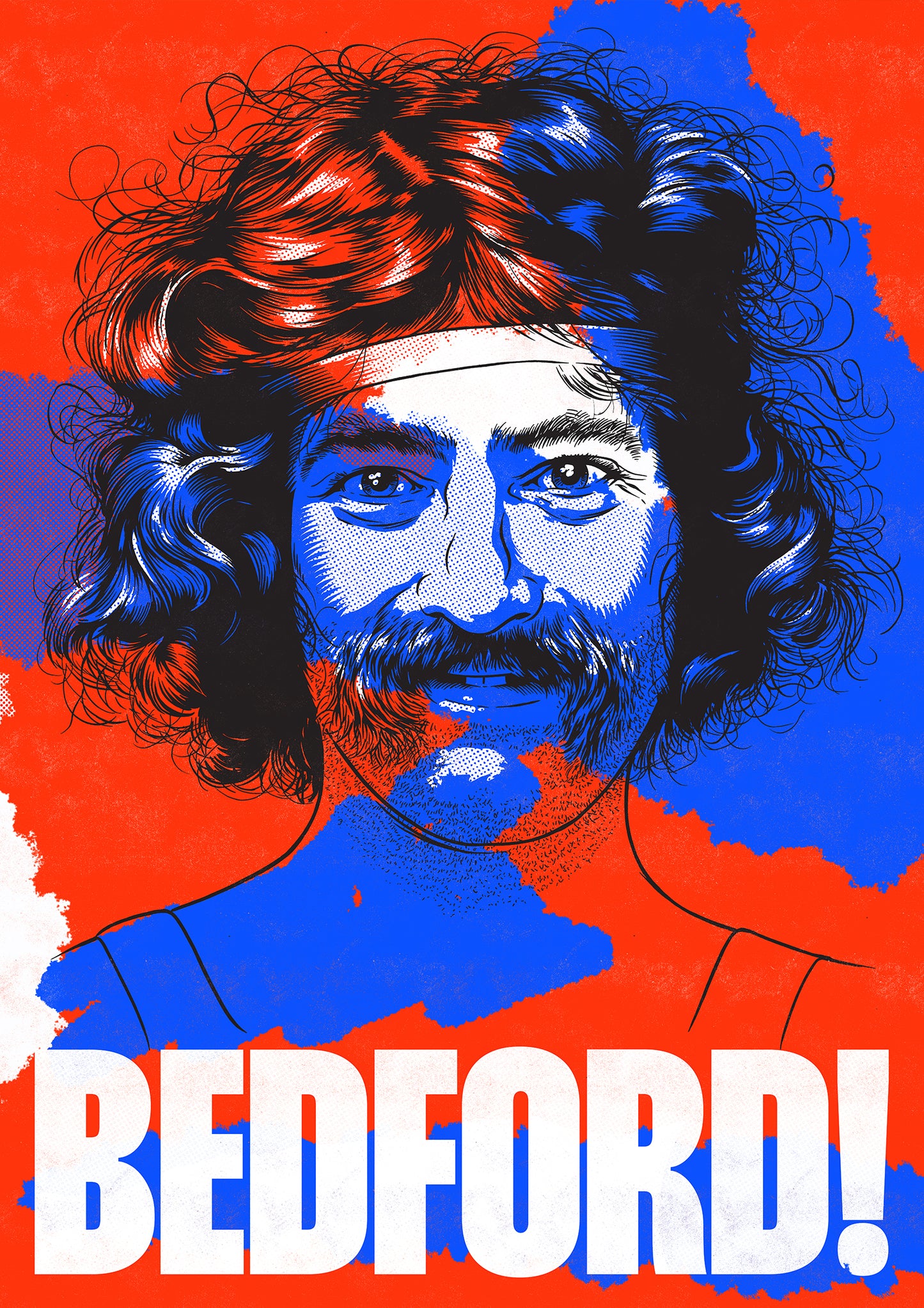 Running Poster: 'Dave Bedford' by Tim McDonagh.